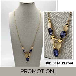 18k Yellow Gold Plated Asymm..