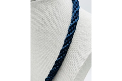 Blue Quaternary Celtic Cross Necklace & Pendant + Bracelet 2 piece set Handmade