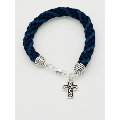 Blue Quaternary Celtic Cross Necklace & Pendant + Bracelet 2 piece set Handmade Blue Quaternary Celtic Cross Necklace & Pendant + Bracelet 2 piece set Handmade