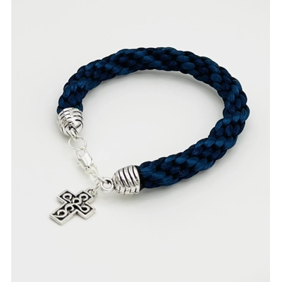 Blue Quaternary Celtic Cross Necklace & Pendant + Bracelet 2 piece set Handmade Blue Quaternary Celtic Cross Necklace & Pendant + Bracelet 2 piece set Handmade