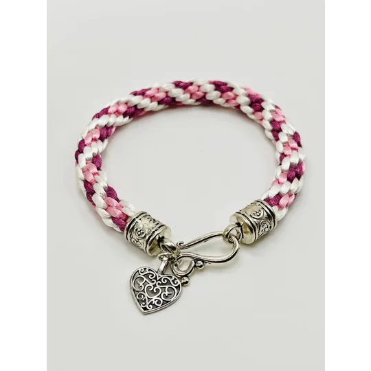 Dragon Necklace And Pendant And Matching Bracelet Pink 2 Piece Set