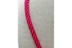 Pink Agate Pendant, Necklace And Bracelet 2 Piece Set