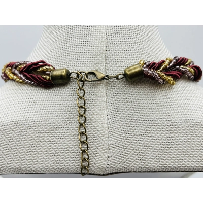 Moon Pendant And Necklace Blue or Red