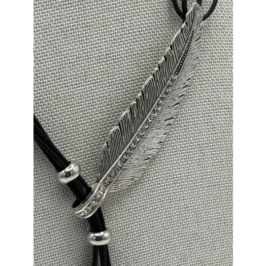 Bohemian Feather Multi Layer Necklace In Silver or Gold