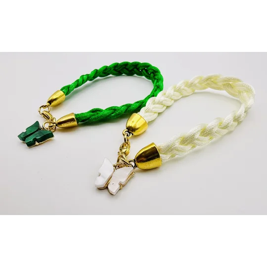 Butterfly Pendant/Charm Bracelets/Braided