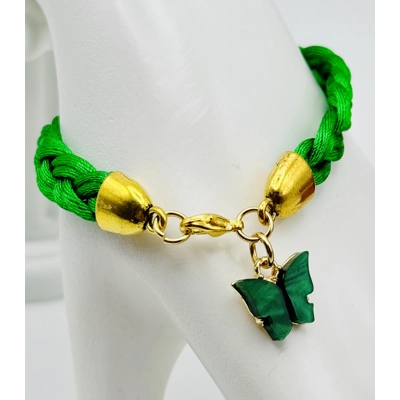 Butterfly Pendant/Charm Bracelets/Braided Butterfly Pendant/Charm Bracelets/Braided