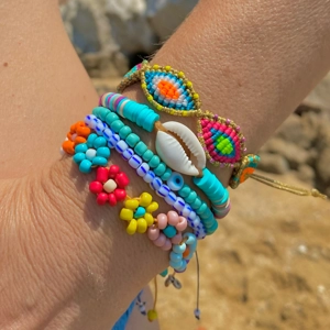 Flower beaded jewelry