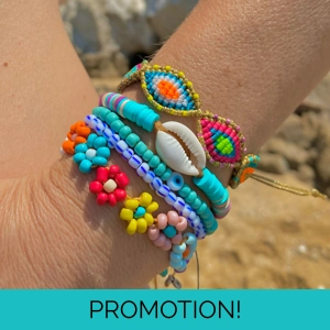 Flower beaded jewelry