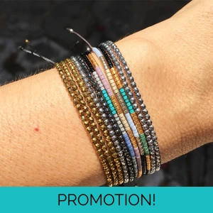 Delicate semiprecious bracelet