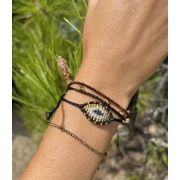 Small weaved evil eye