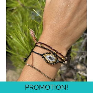Small weaved evil eye