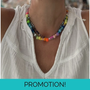 Colorfull Cylinder bead necklace