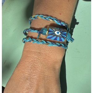 Cylinder eye multi wrap /necklace