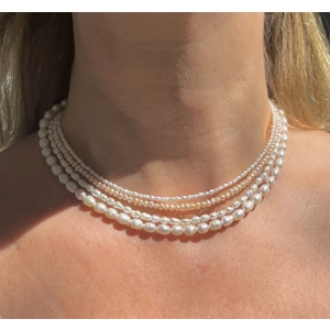 Freshwater pearl necklaces