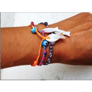 Fish braided bracelet