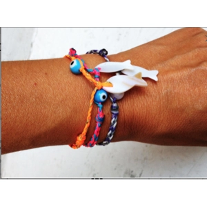 Fish braided bracelet