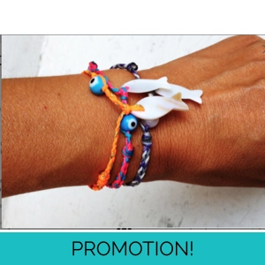 Fish braided bracelet