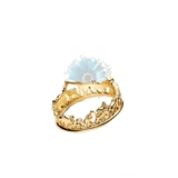 Gold lion king ring
