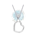 Heart charm pendant and chain
