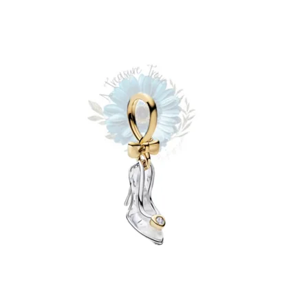 Cinderellas clear glass slipper