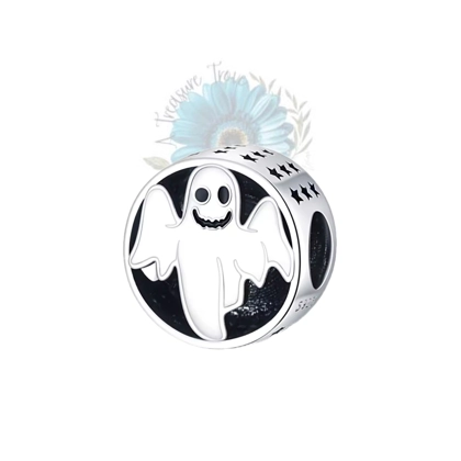 Round ghost charm Round ghost charm