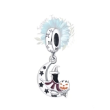 Witch and moon charm