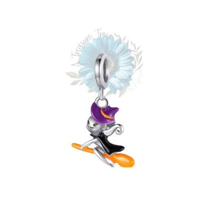 Witch on a broom charm Witch on a broom charm