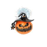 Pumpkin wearing witches hat charm