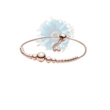 Adjustable half bubble bracelet