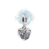 Jack and sally heart dangle charm