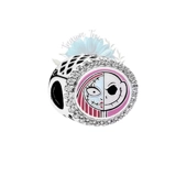 Sally and jack face round charm