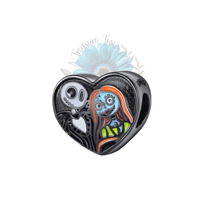 Jack and sally heart charm Jack and sally heart charm