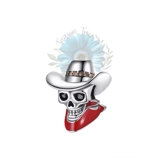 Cowboy skull charm
