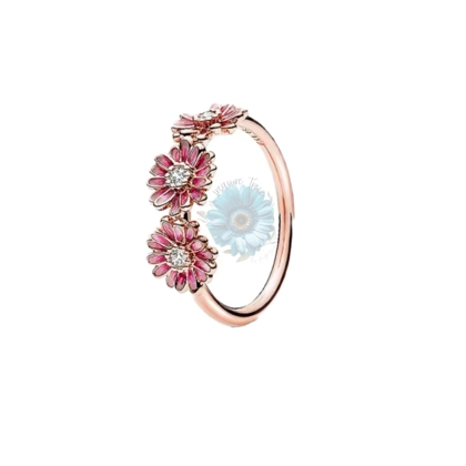 Pink daisy ring