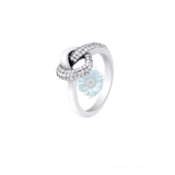 Knotted heart ring
