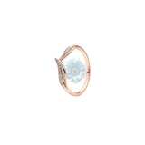 Sparkling leaves ring