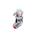 Mouse in stocking charm