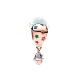 Santa and hot air balloon charm