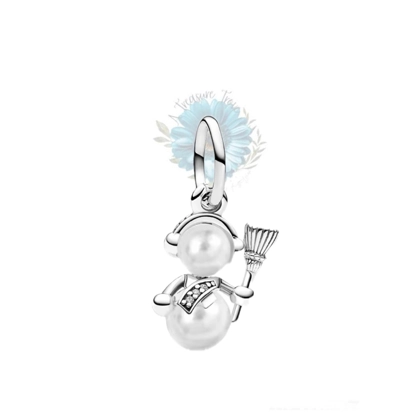 Pearl snowman charm Pearl snowman charm