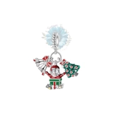 Santa, tree and bell charm