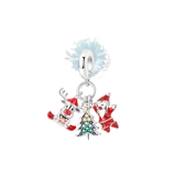 Tree, Santa and reindeer charm