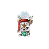 Colourful reindeer charm