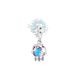 Sweet family snowglobe charm