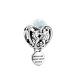 Sea horses and heart charm