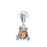 Happy jewelled pumpkin charm