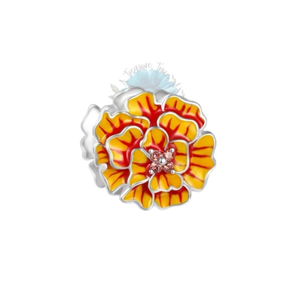 Chrysanthemum round charm