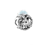 Round pumpkin carriage charm