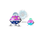 Alien spaceship charm