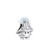 Silver mushroom charm