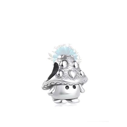 Silver mushroom charm Silver mushroom charm
